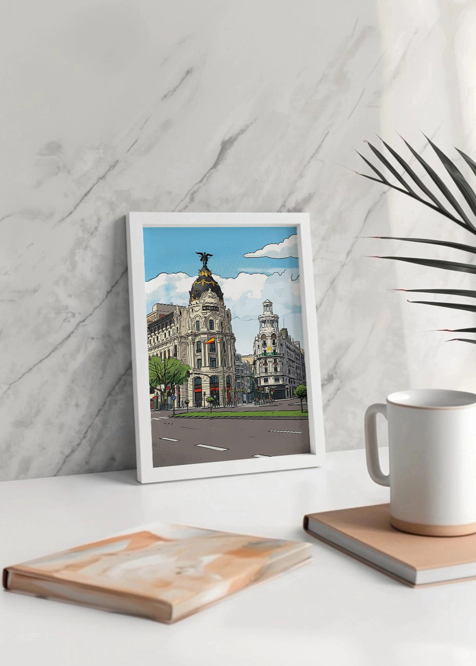 Cuadro Edificio Metrópolis de Gran Vía - Dibujo