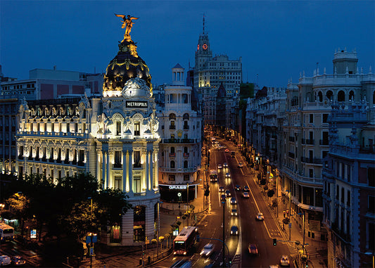 Cuadro Edificio Metrópolis y Gran Vía (Max Alexander PromoMadrid CC BY-SA 2.0)