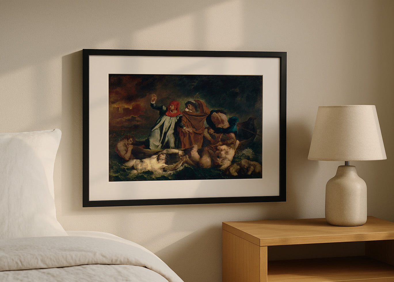 Cuadro ​El Barco de Dante (Eugene Delacroix)