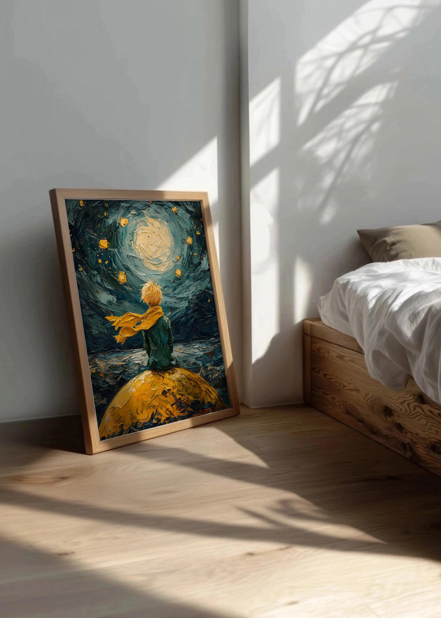 Cuadro ​El Principito al estilo Van Gogh