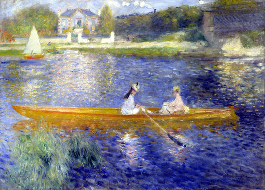 Cuadro ​El Sena en Asnieres - El esquife (Renoir)
