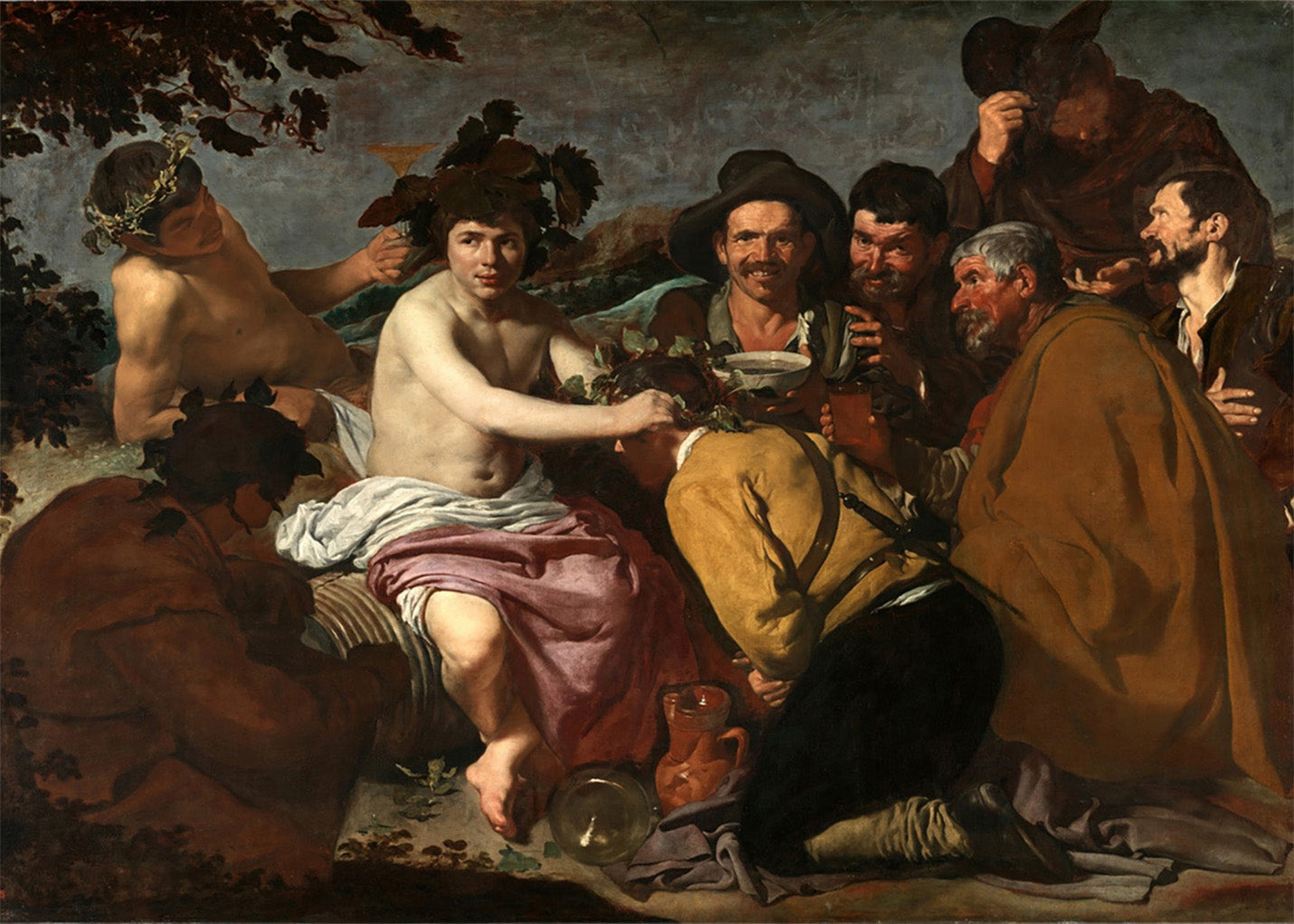 Cuadro ​El Triunfo de Baco - Los Borrachos (Diego Velázquez)