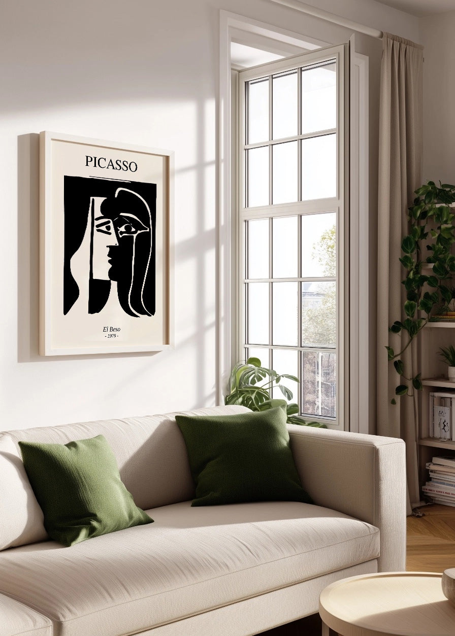 Cuadro El Beso (Pablo Picasso)