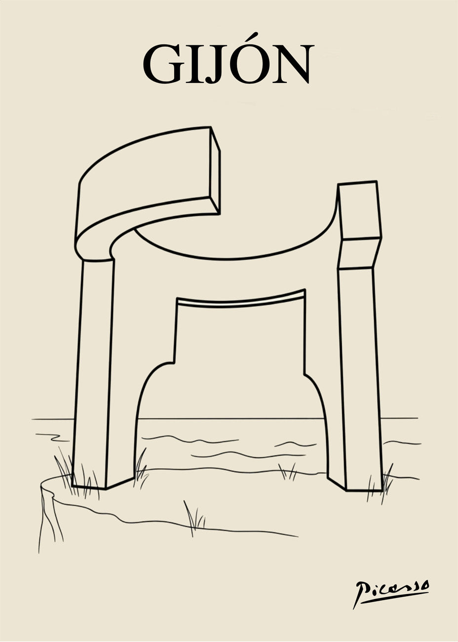 Cuadro El Elogio del Viento estilo Picasso