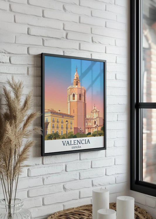 Cuadro El Miguelete de Valencia - Pastel