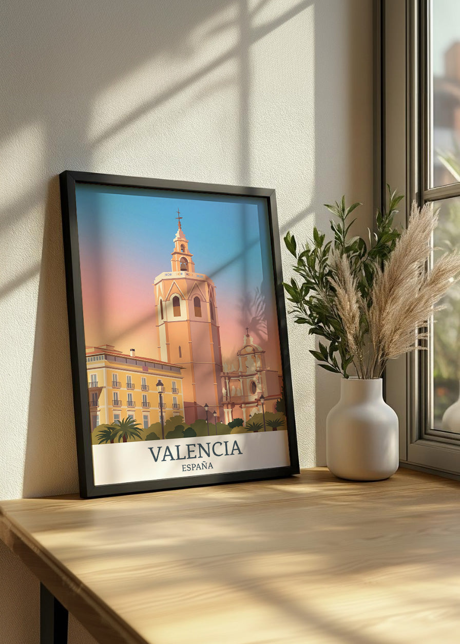 Cuadro El Miguelete de Valencia - Pastel