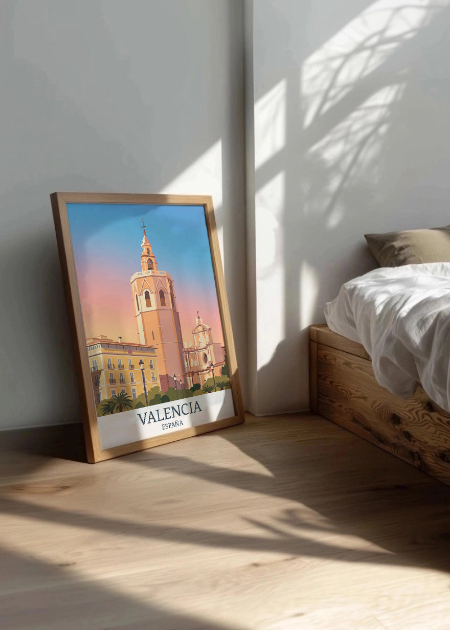 Cuadro El Miguelete de Valencia - Pastel