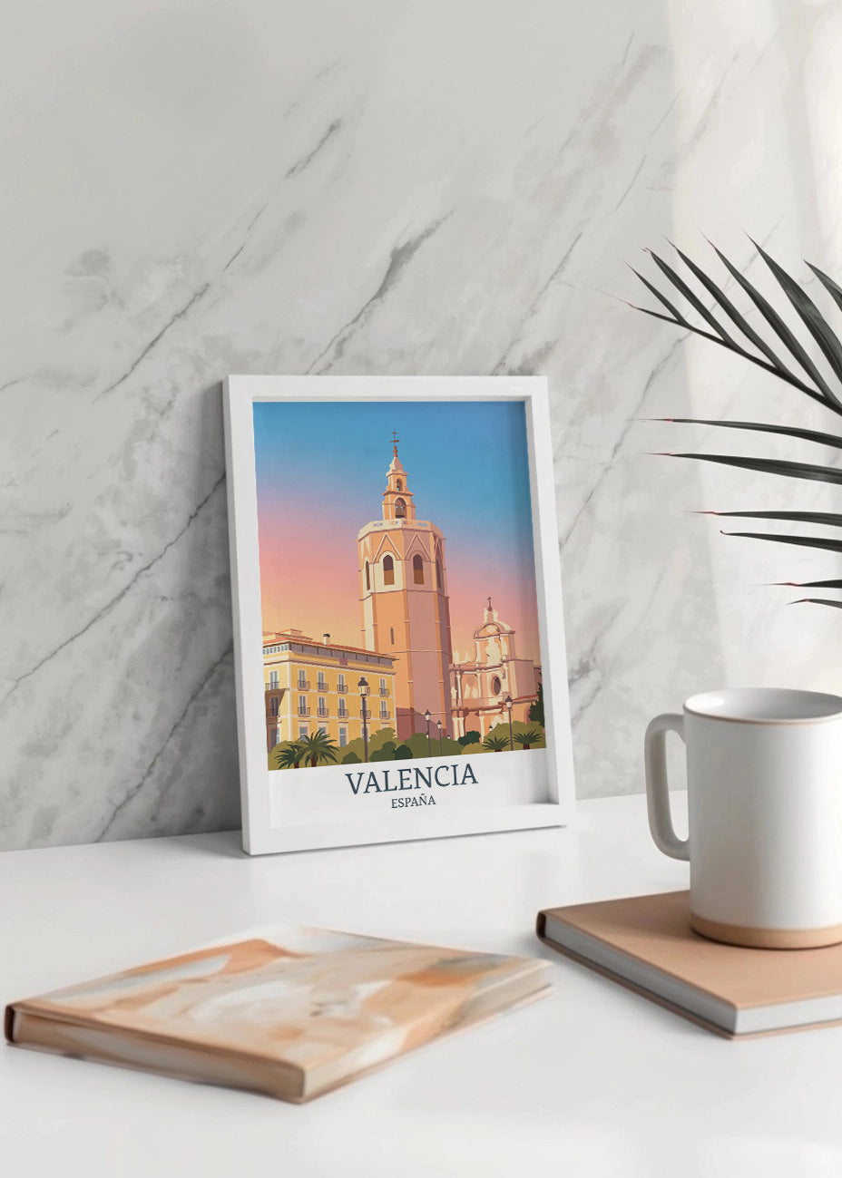 Cuadro El Miguelete de Valencia - Pastel