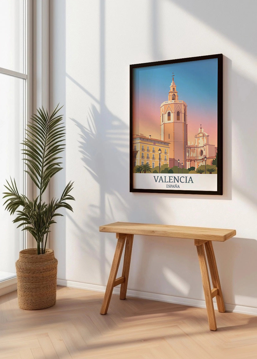 Cuadro El Miguelete de Valencia - Pastel