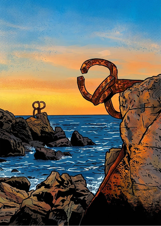 Cuadro El Peine del Viento - Cómic