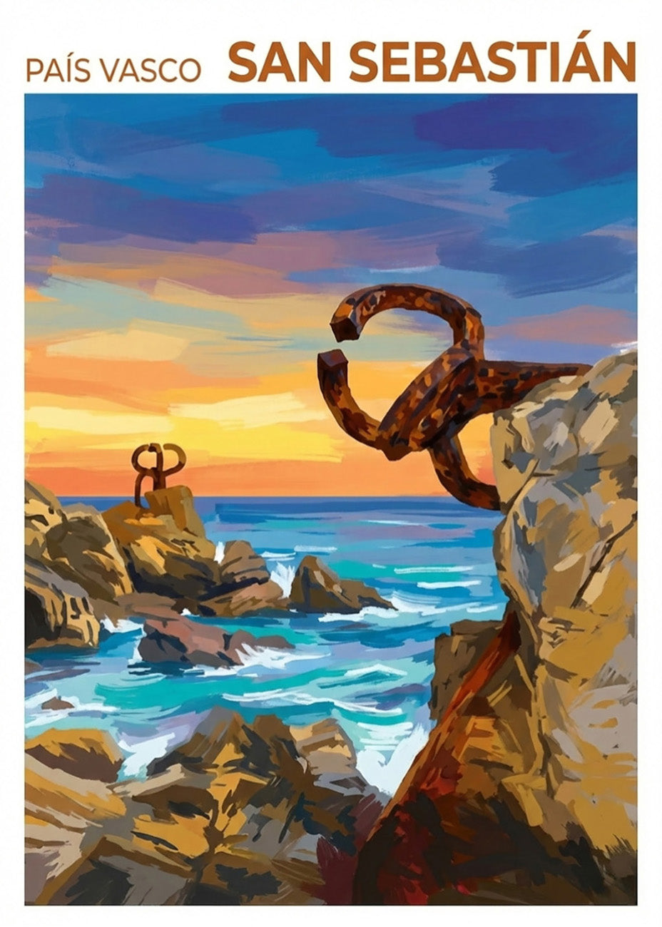 Cuadro El Peine del Viento - Gouache