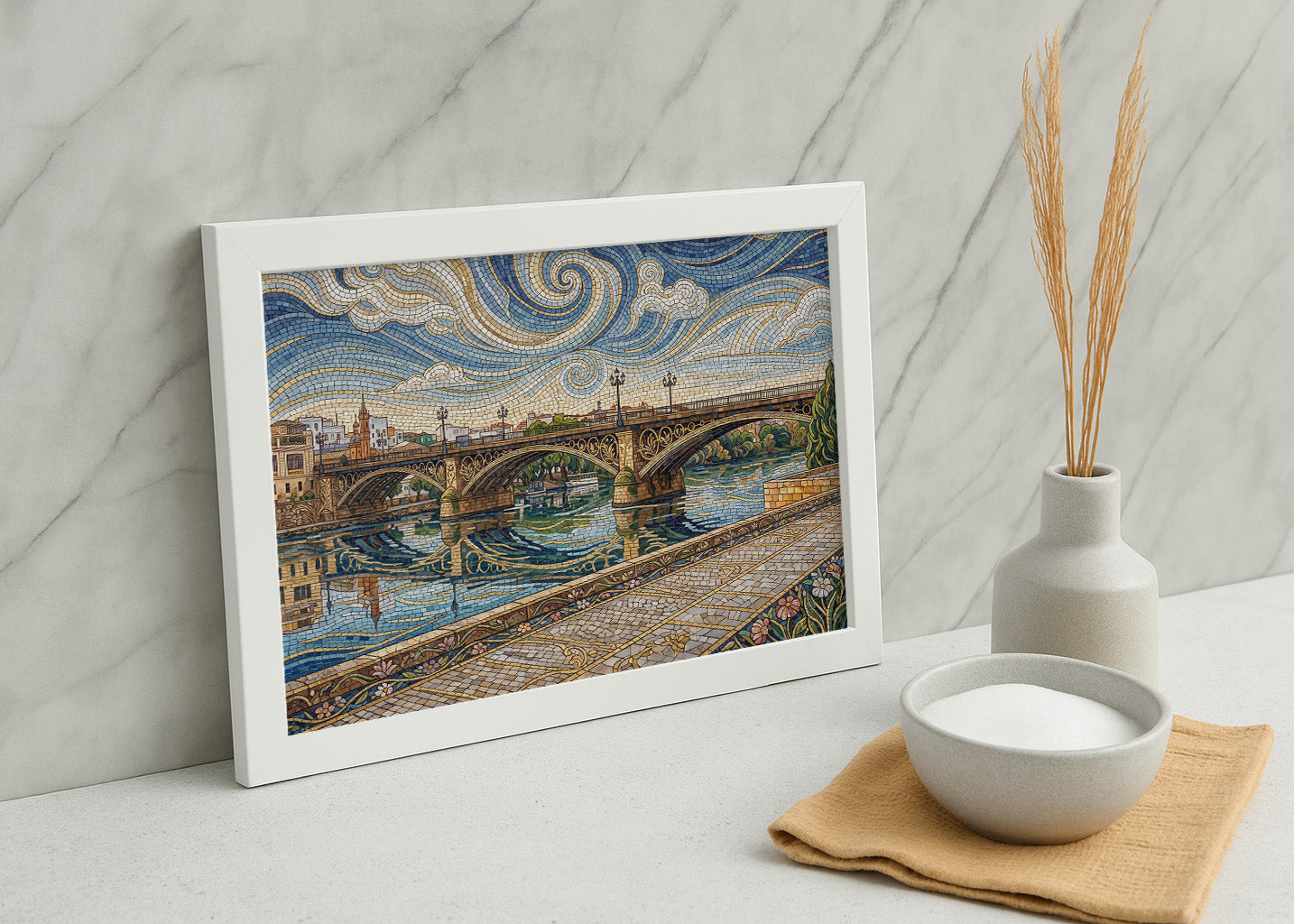 Cuadro El Puente de Triana - Art Nouveau