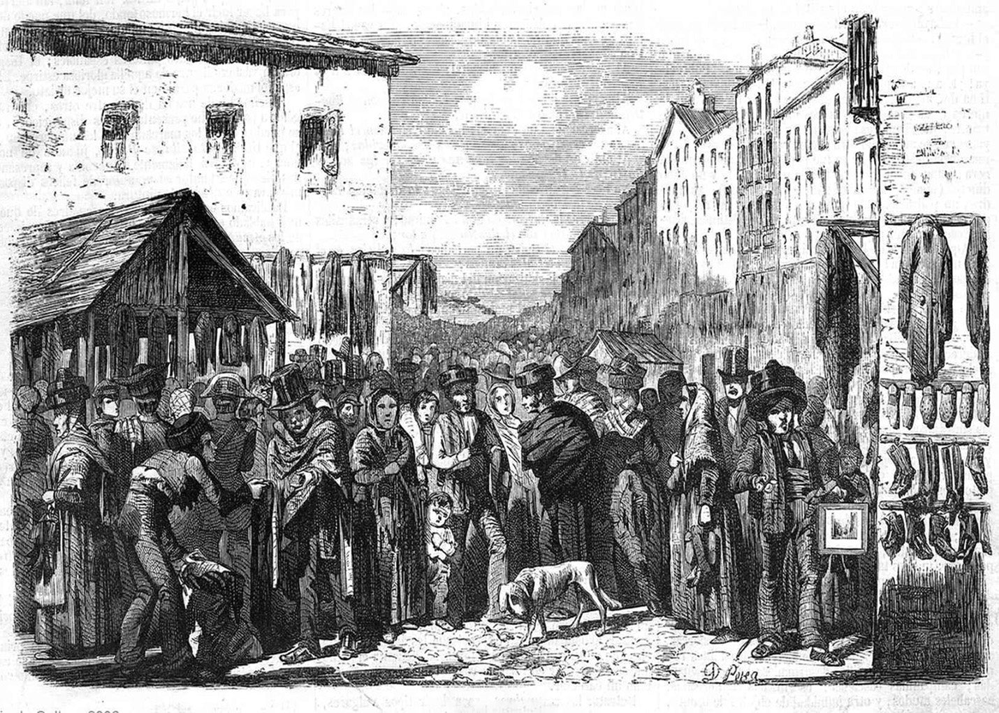 Cuadro El Rastro en 1859 (CC)