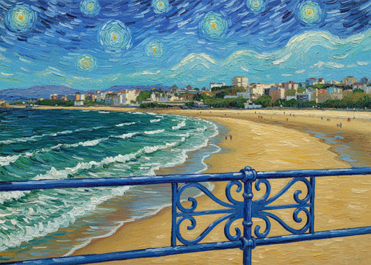 Cuadro El Sardinero - Noche Estrellada