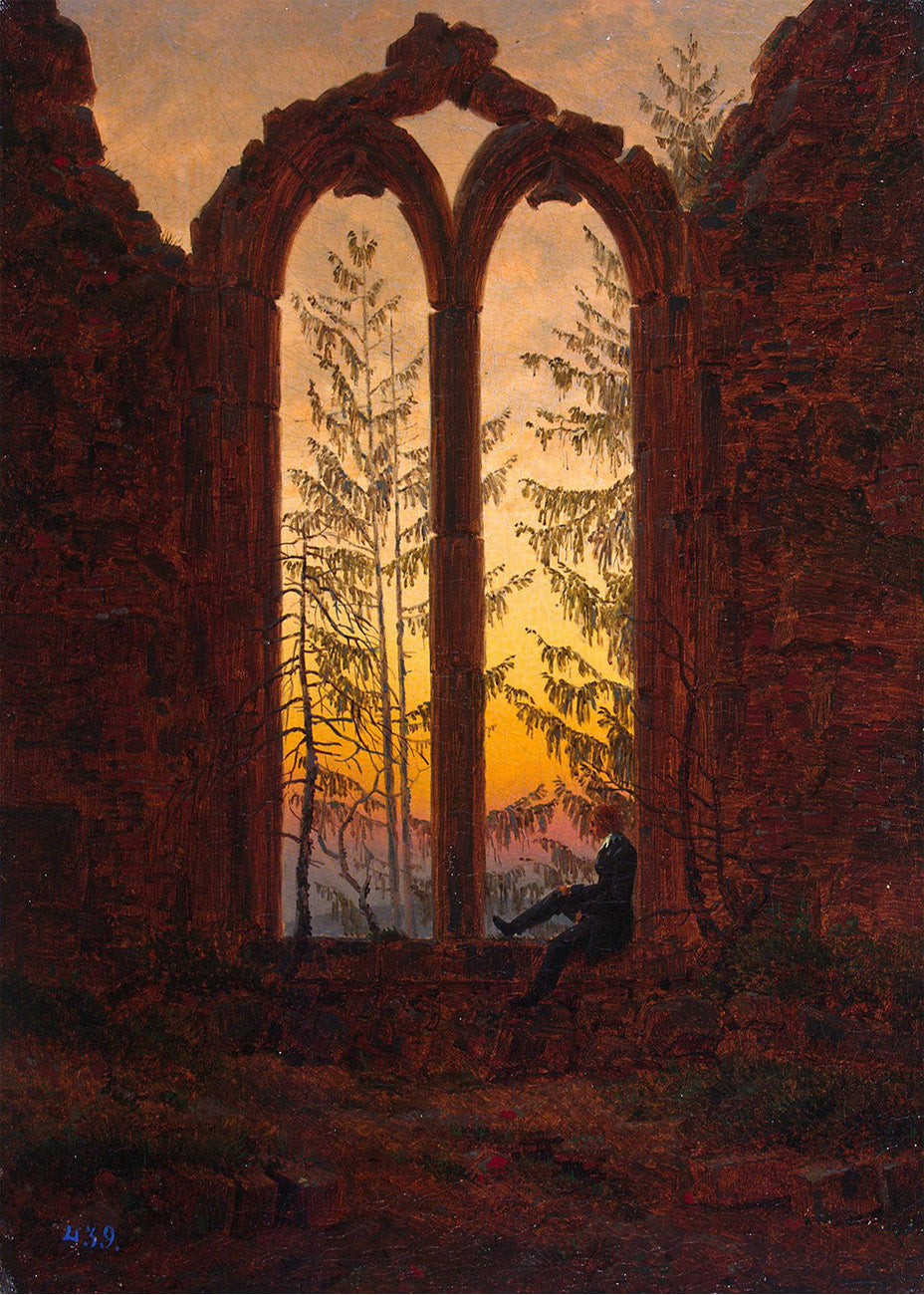 Cuadro El Soñador (Friedrich)