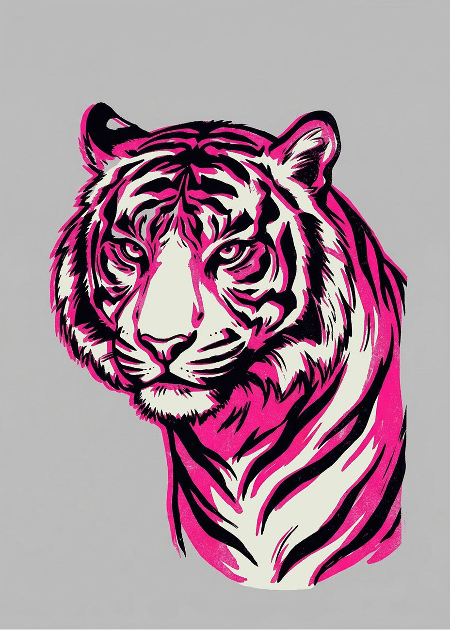 Cuadro El tigre intimidante