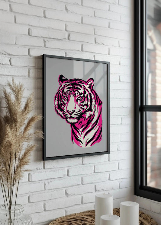 Cuadro El tigre intimidante