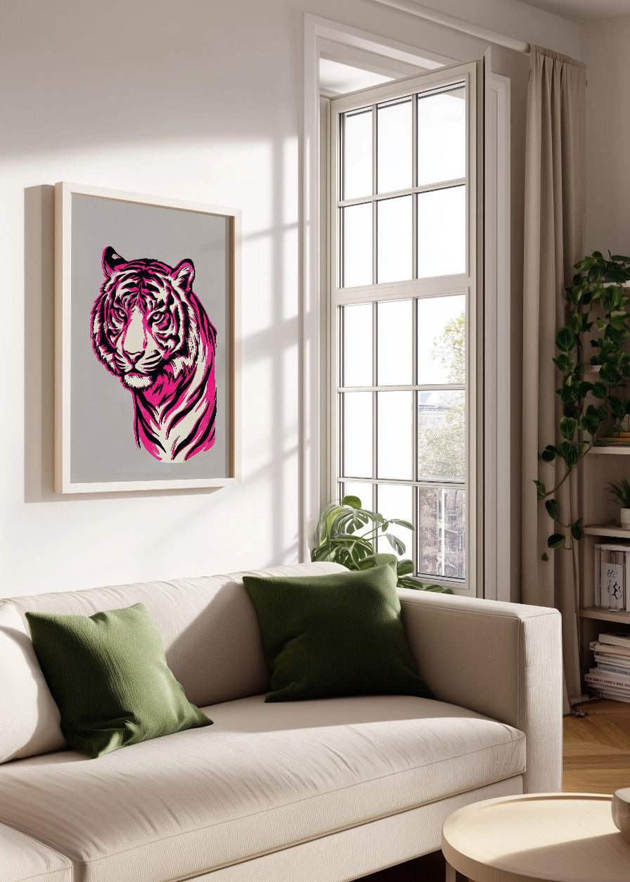 Cuadro El tigre intimidante