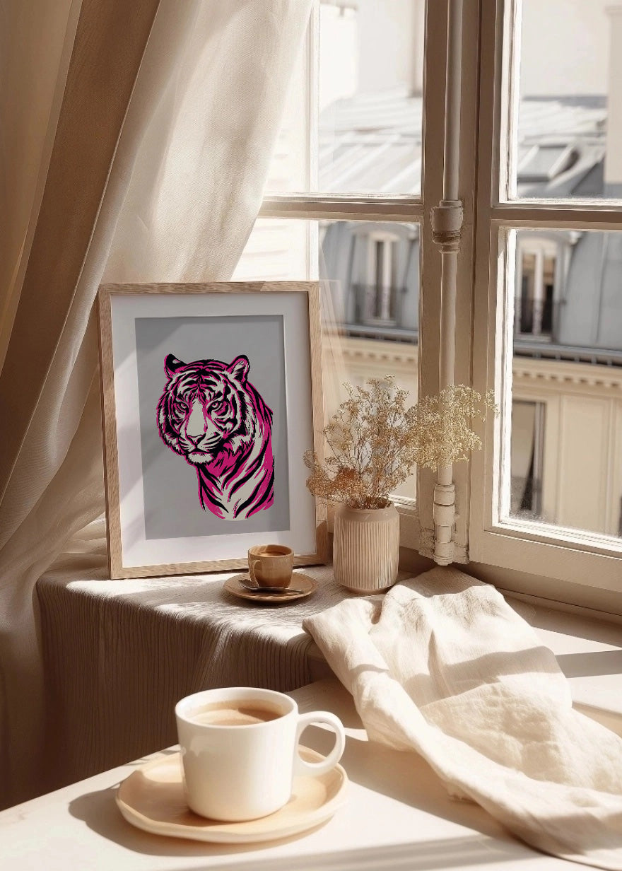 Cuadro El tigre intimidante