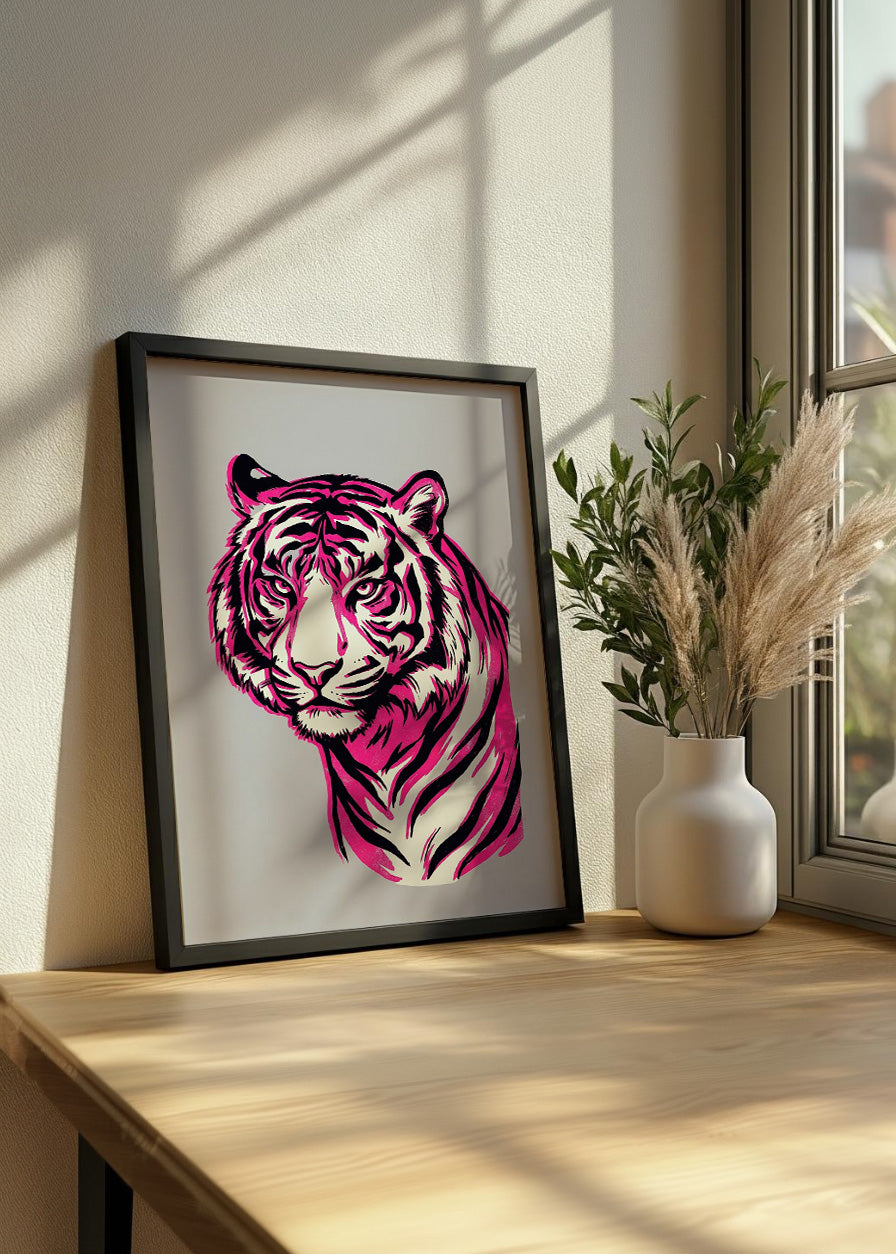 Cuadro El tigre intimidante