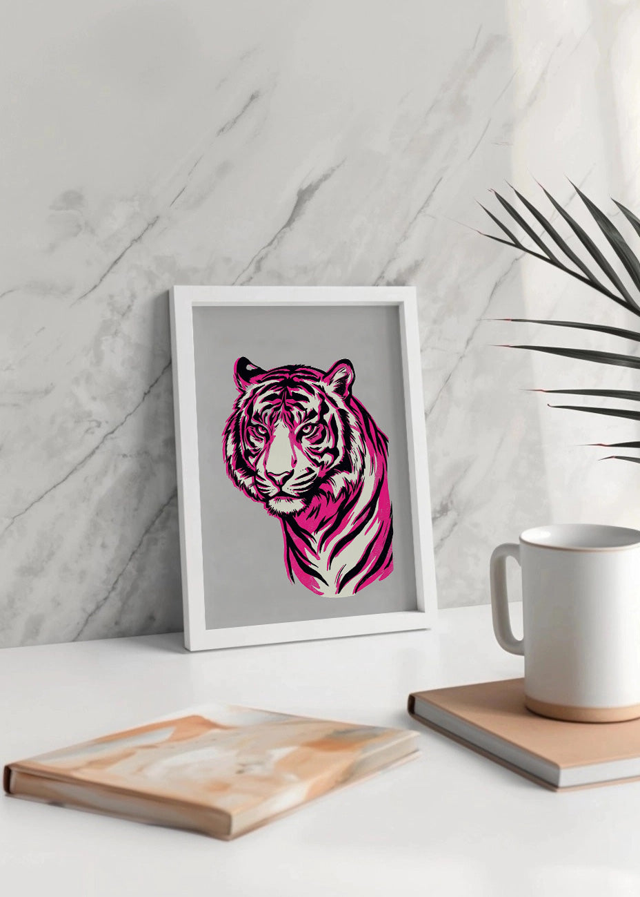 Cuadro El tigre intimidante