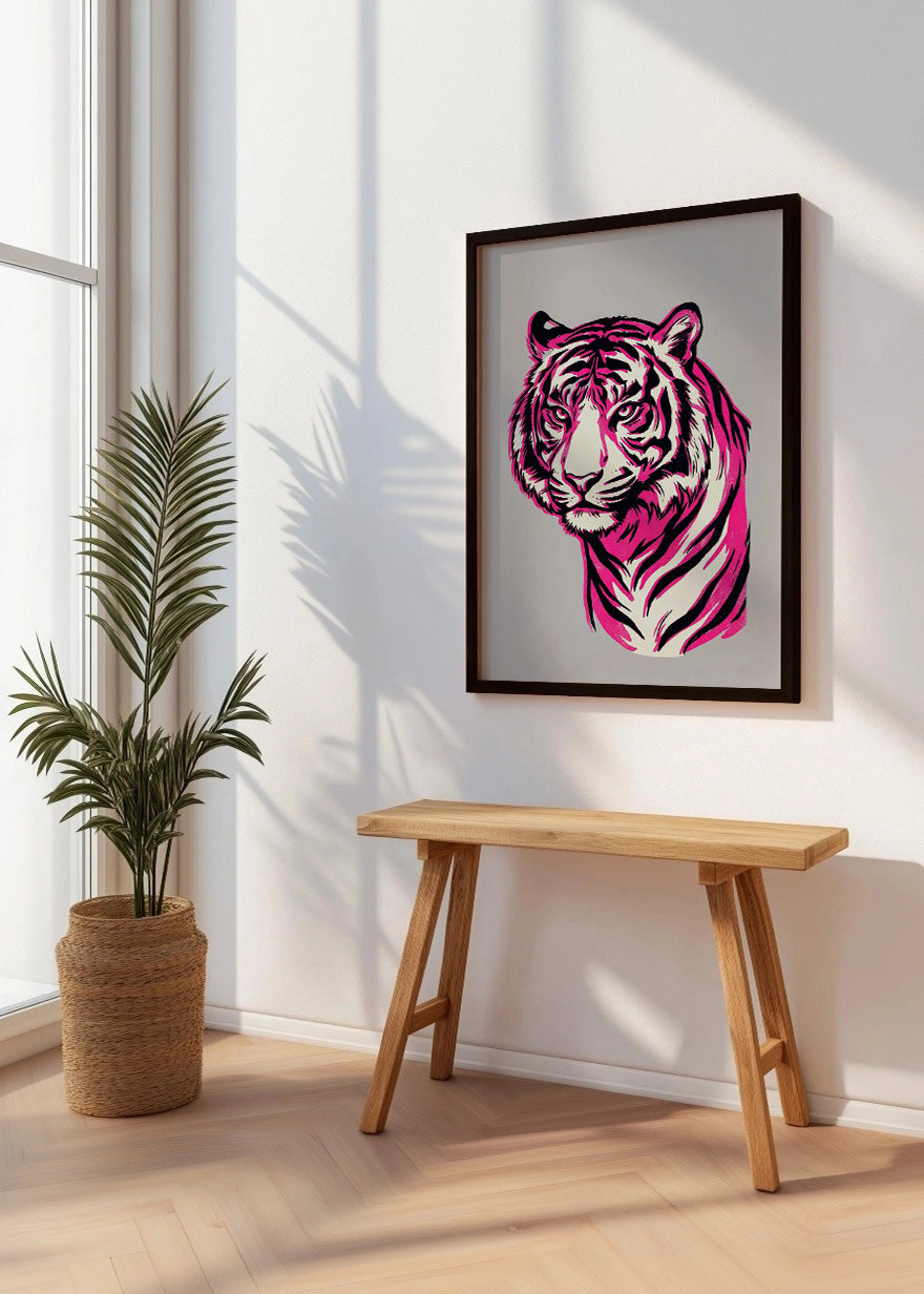 Cuadro El tigre intimidante