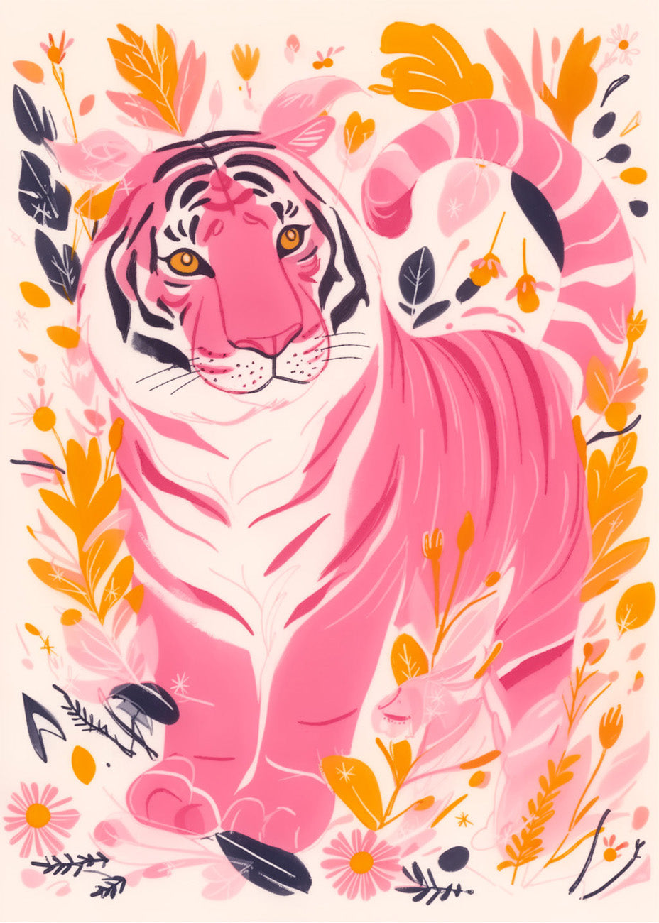 Cuadro El tigre rosa