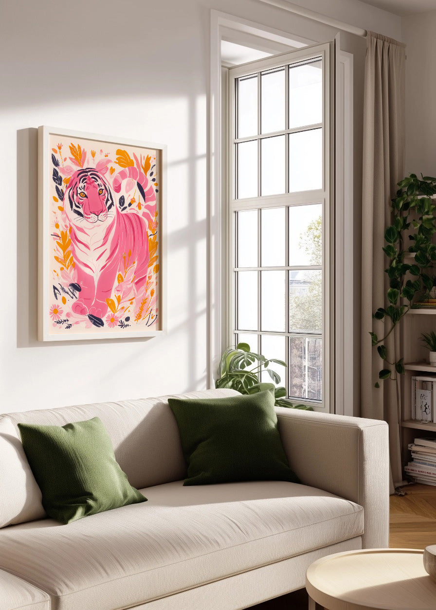 Cuadro El tigre rosa