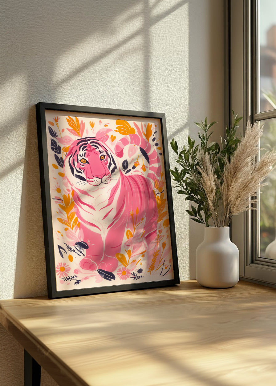 Cuadro El tigre rosa