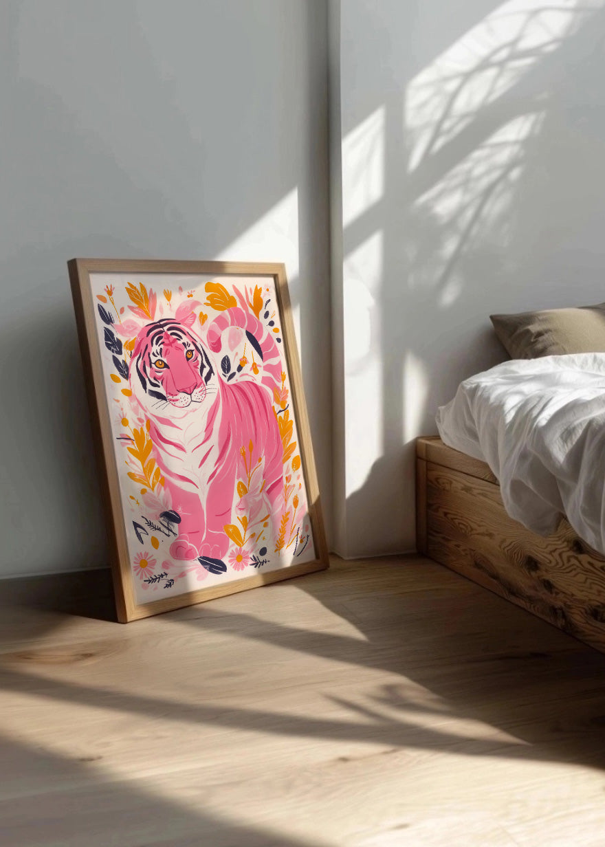 Cuadro El tigre rosa