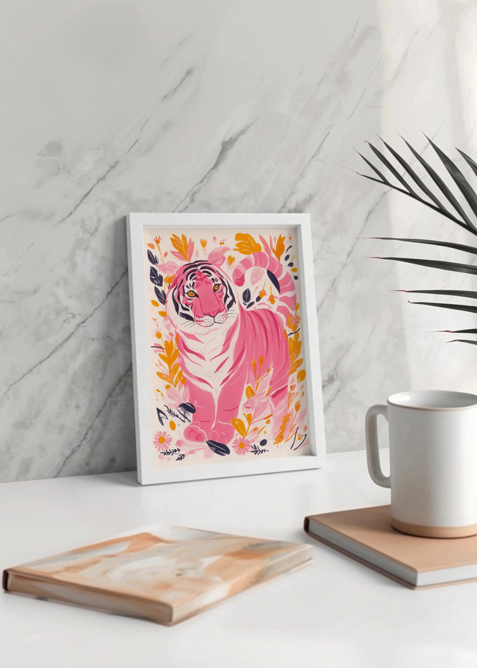 Cuadro El tigre rosa