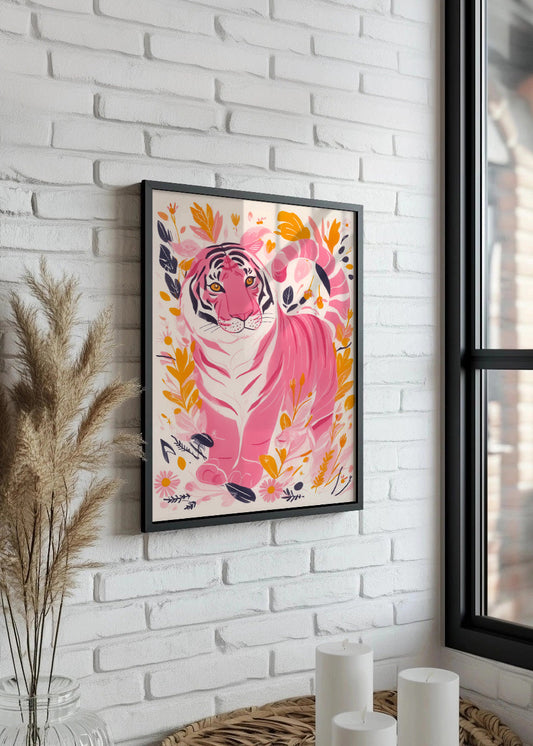 Cuadro El tigre rosa