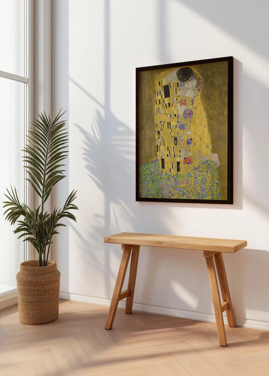 Cuadro ​El beso (Gustav Klimt)