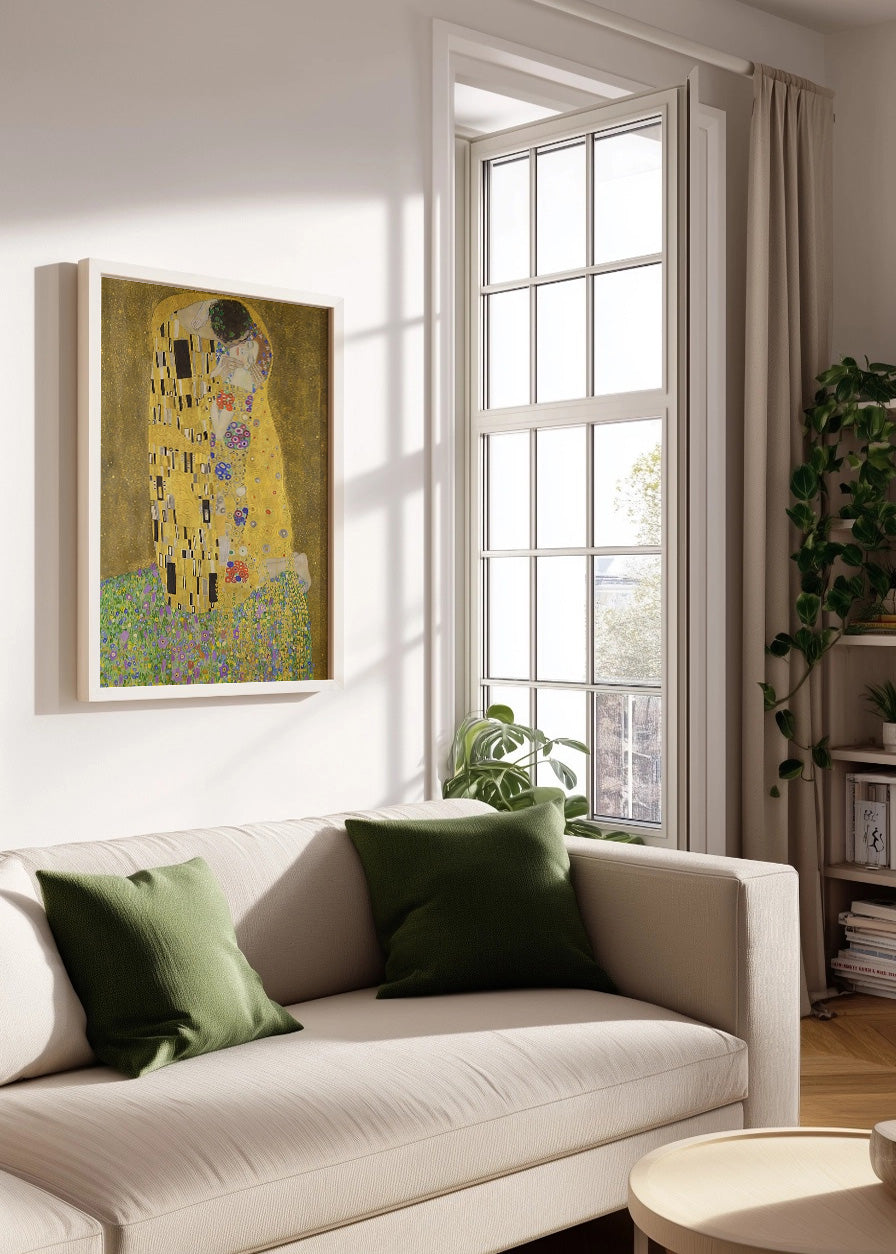 Cuadro ​El beso (Gustav Klimt)