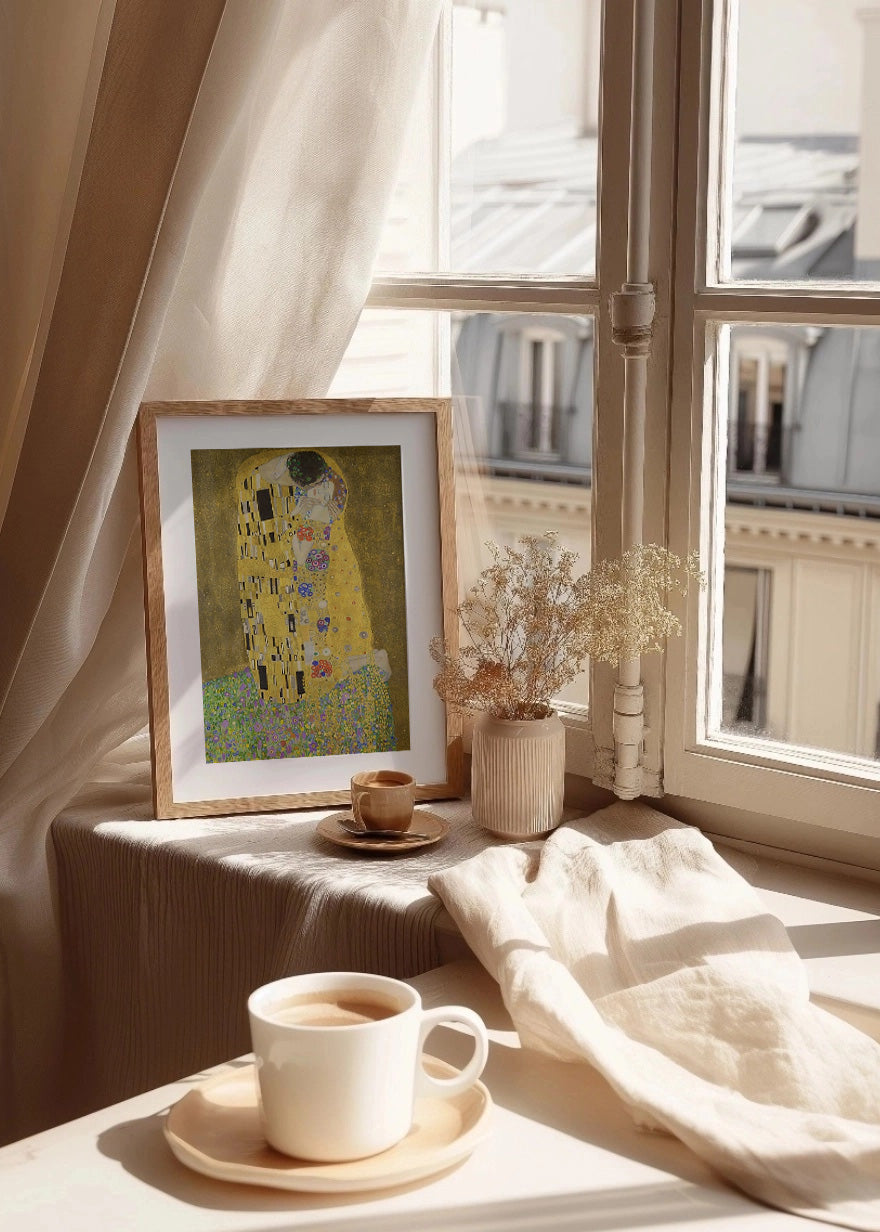 Cuadro ​El beso (Gustav Klimt)