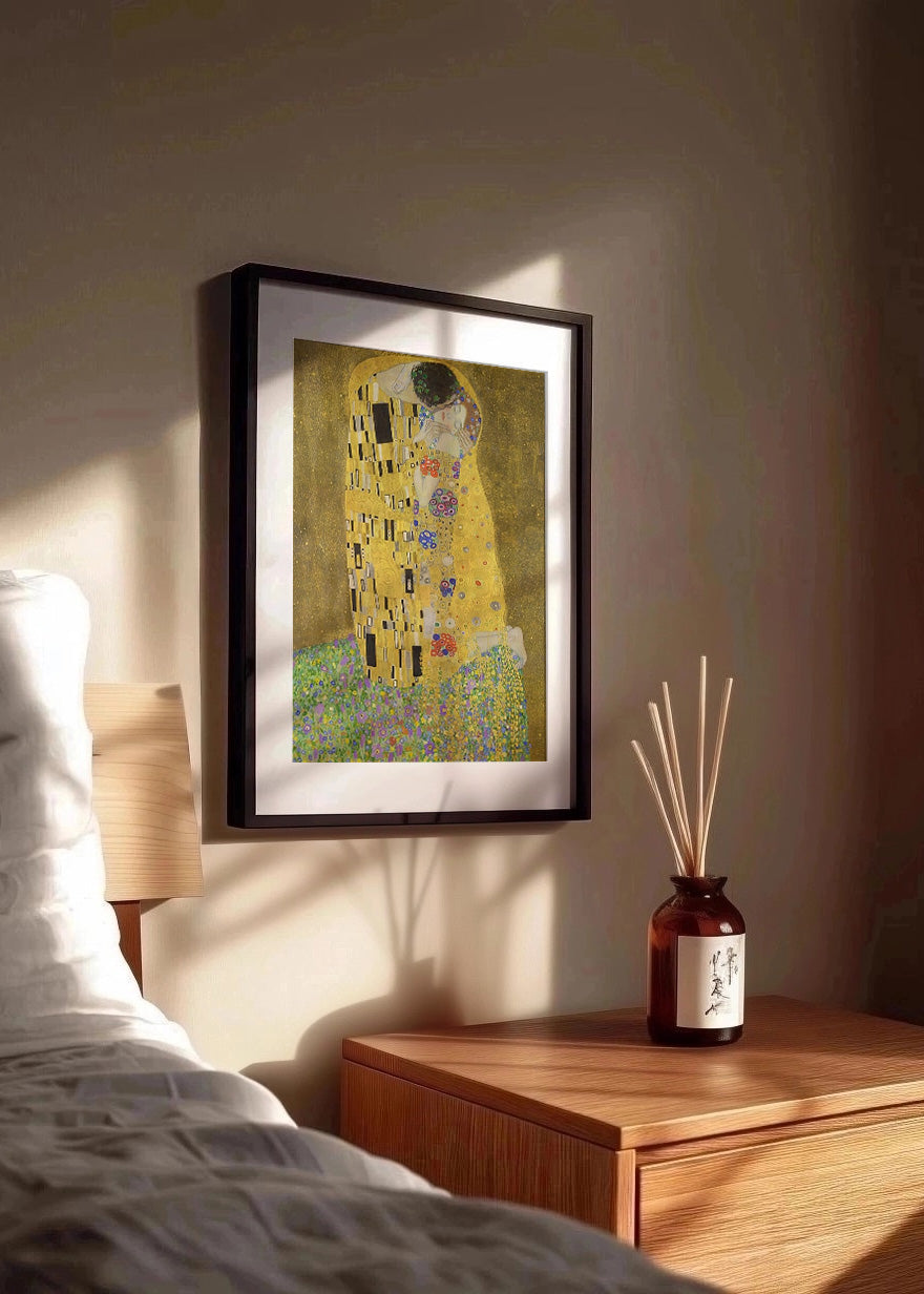 Cuadro ​El beso (Gustav Klimt)