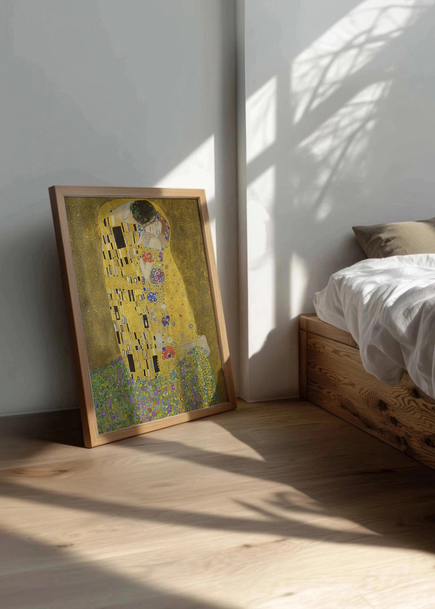 Cuadro ​El beso (Gustav Klimt)