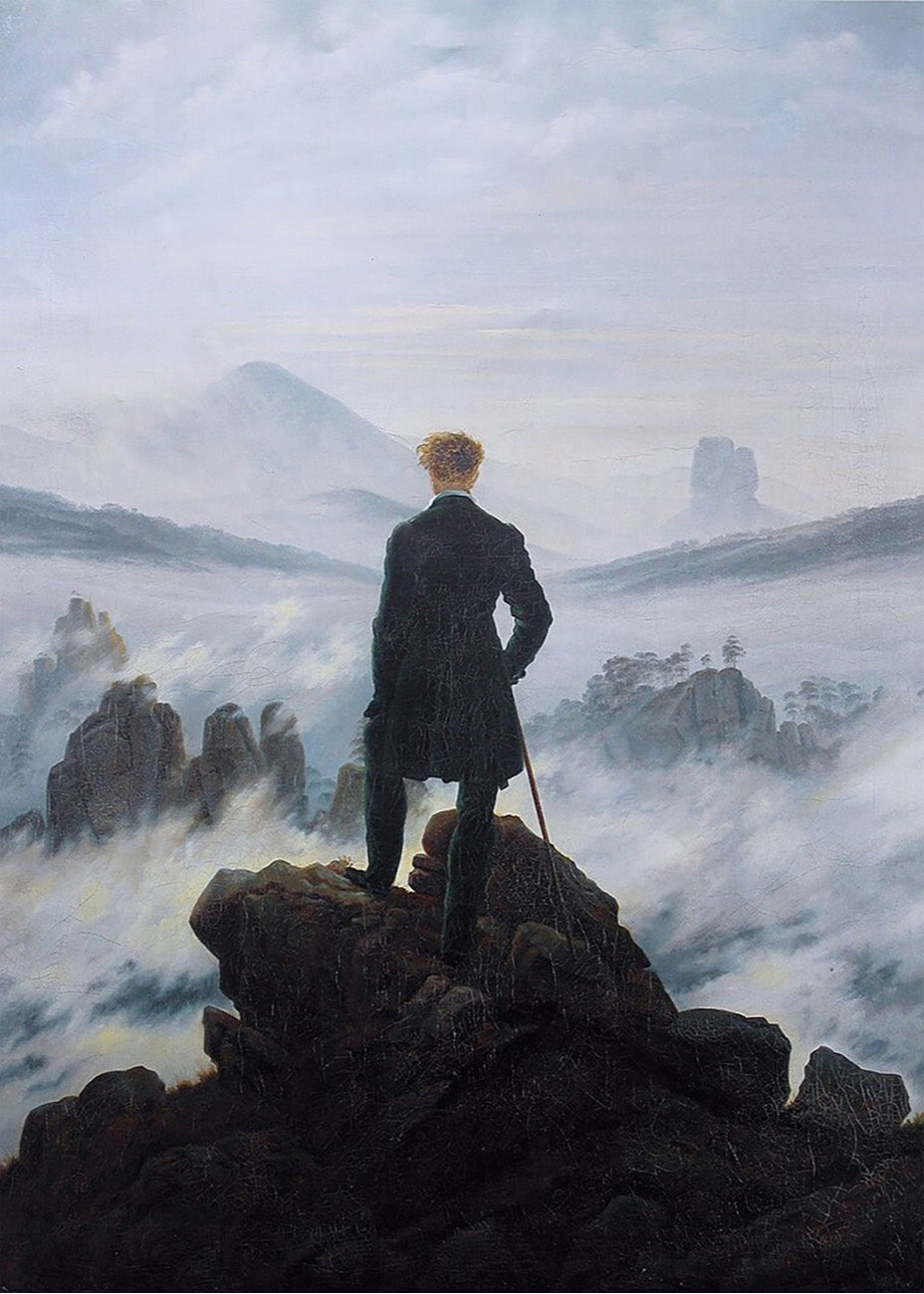 Cuadro ​El caminante sobre el mar de nubes (Friedrich)