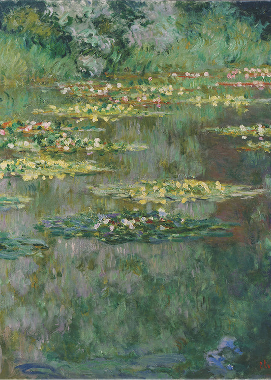 Cuadro ​El estanque de los nenúfares - vertical (Claude Monet)