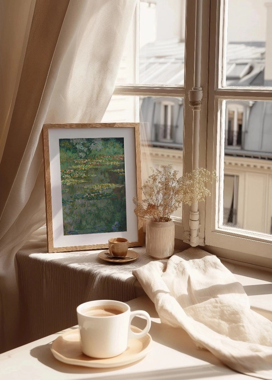 Cuadro ​El estanque de los nenúfares - vertical (Claude Monet)