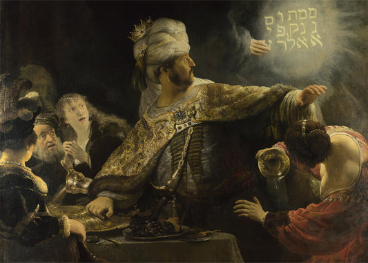 Cuadro ​El festín de Baltasar (Rembrandt)