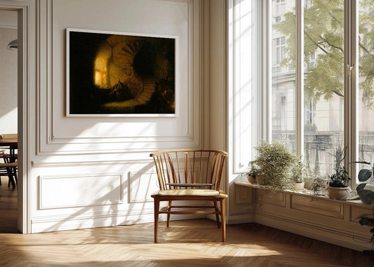 Cuadro El filósofo en meditación (Rembrandt)