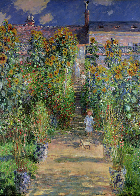 Cuadro ​El jardín de Monet en Vétheuil (Claude Monet)