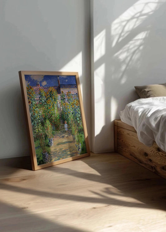 Cuadro ​El jardín de Monet en Vétheuil (Claude Monet)