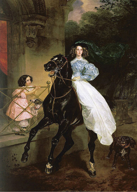 Cuadro ​El jinete (Karl Bryullov)