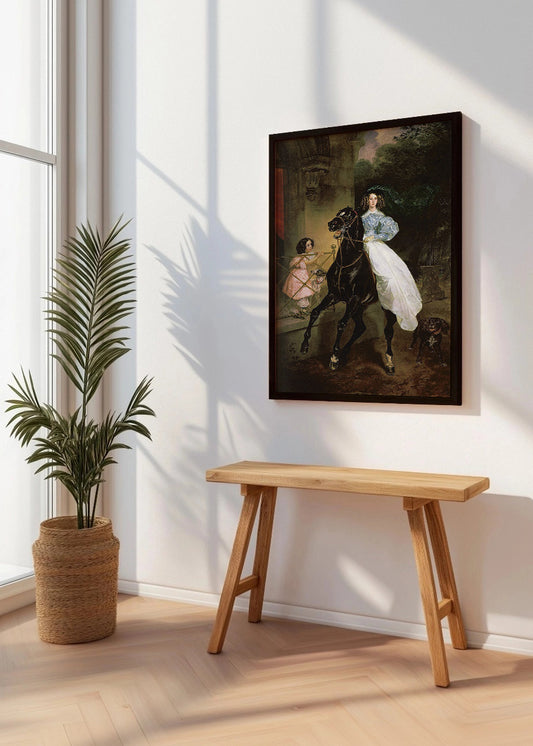 Cuadro ​El jinete (Karl Bryullov)