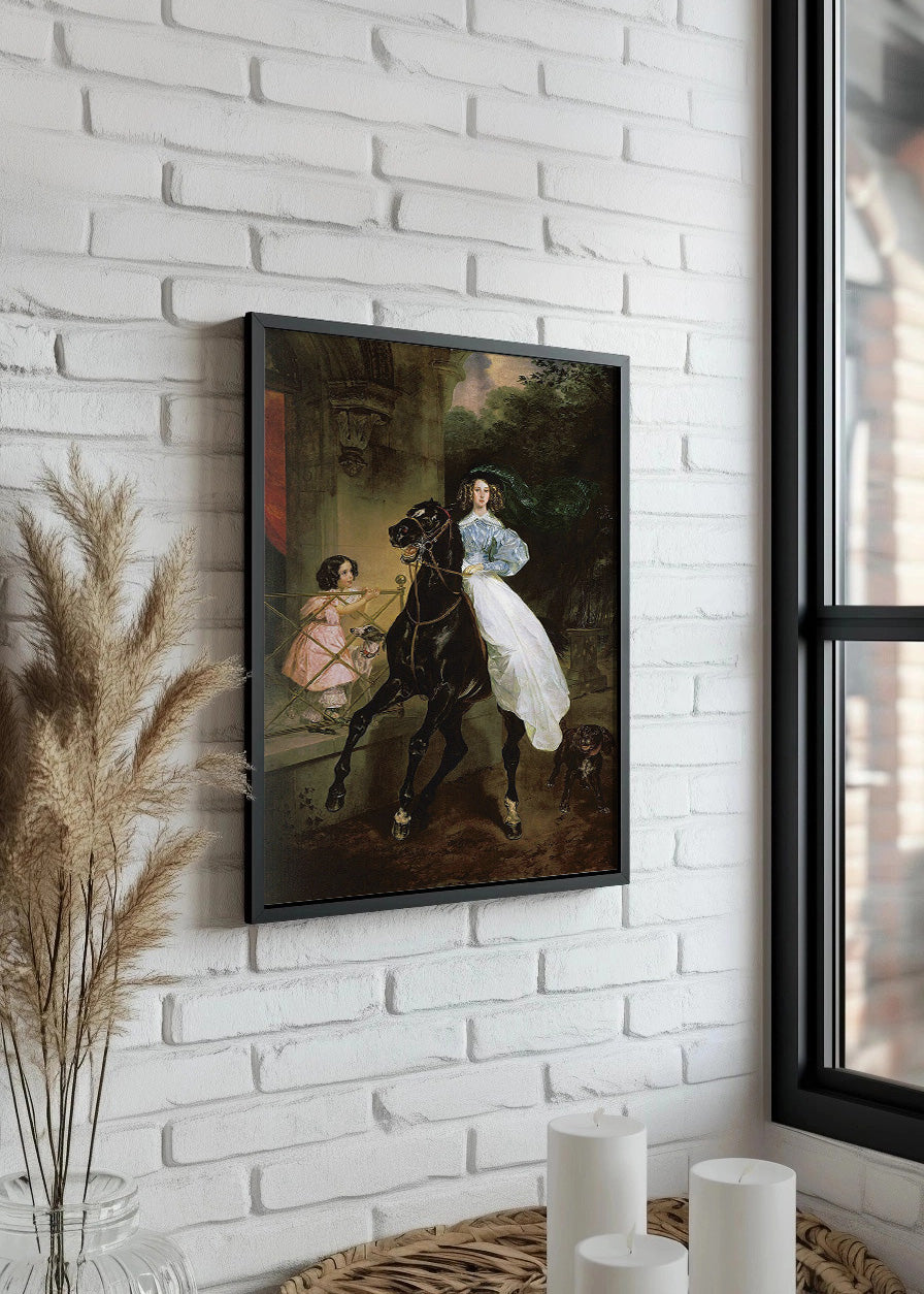 Cuadro ​El jinete (Karl Bryullov)