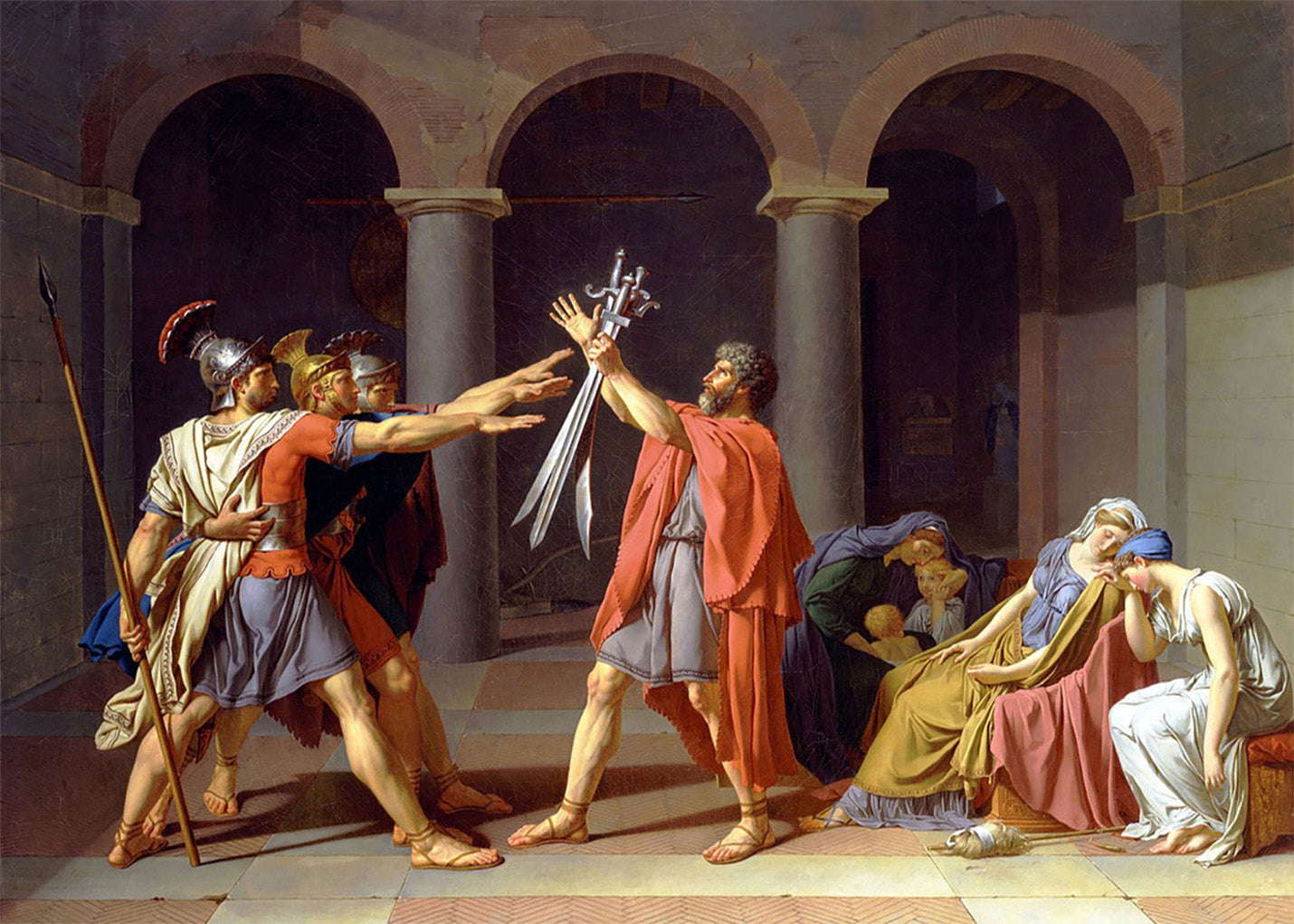 Cuadro ​El juramento de los Horacios (Jacques-Louis David)