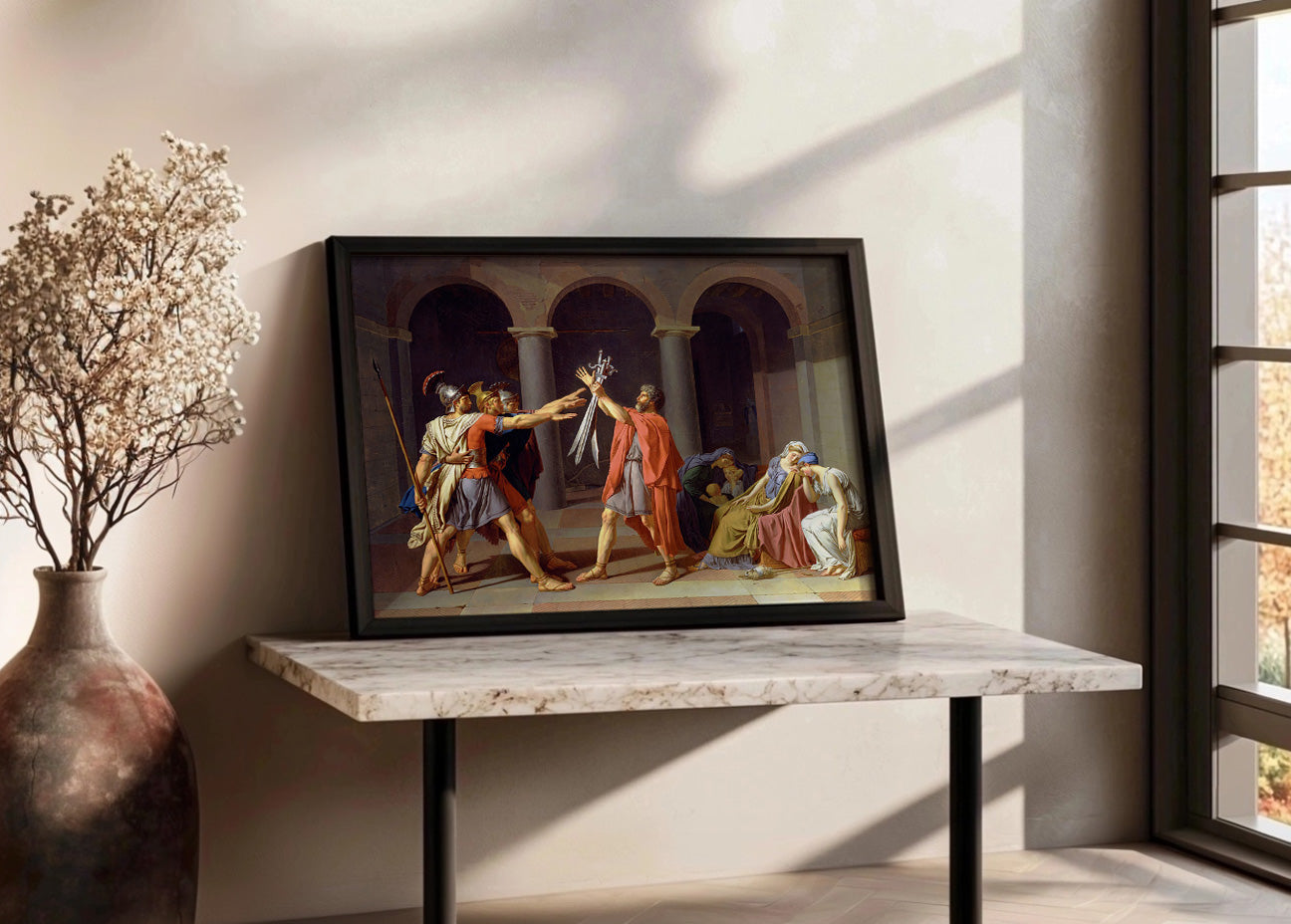 Cuadro ​El juramento de los Horacios (Jacques-Louis David)