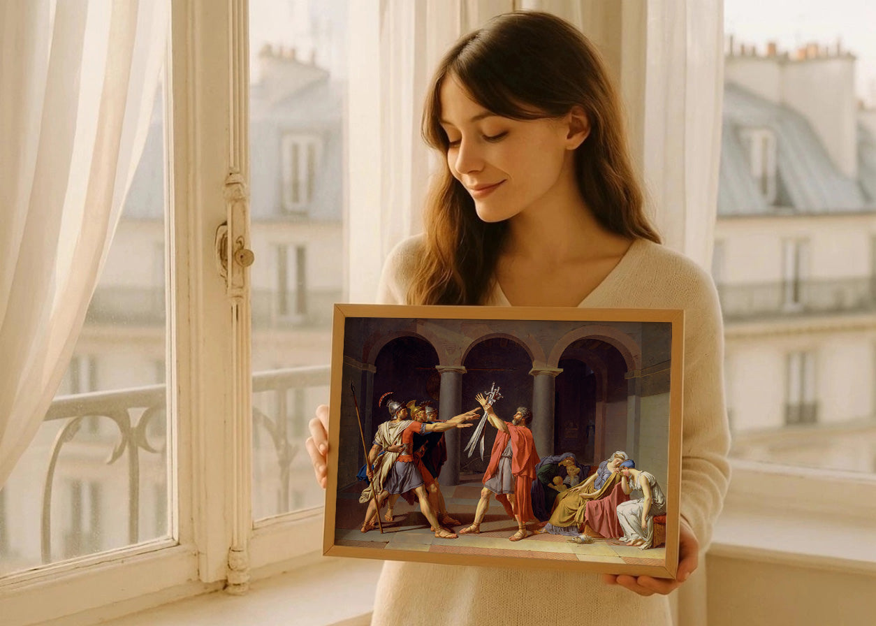 Cuadro ​El juramento de los Horacios (Jacques-Louis David)